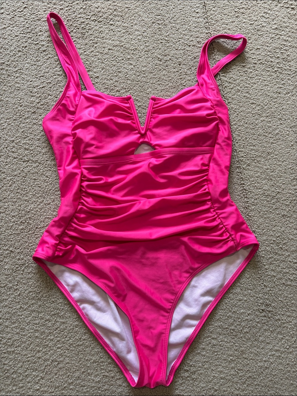 SHEIN Hot Pink One-Piece Swimsuit